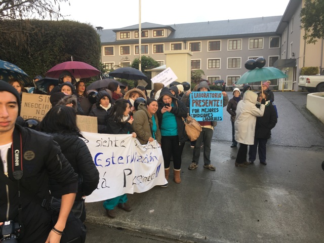 Comenzó  la huelga clínica alemana de Puerto Varas