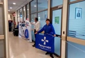 Puerto Montt: Funcionarios del Hospital realizan protesta al interior del recinto
