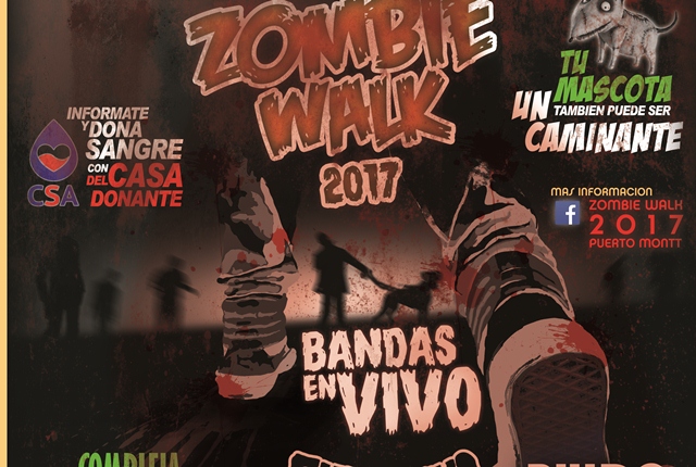 Puerto Montt: este sabado se viene Zombie Walk 2017