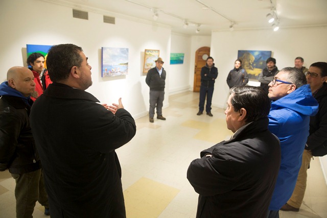 Puerto Montt: Se inauguró expo solidaria “Chile abraza a México” en el Diego Rivera