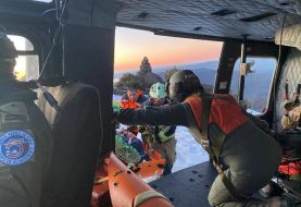 Osorno: compleja evacuación aeromédica realizó   equipo de la Fuerza Aérea de Chile en el sector de Las Pircas