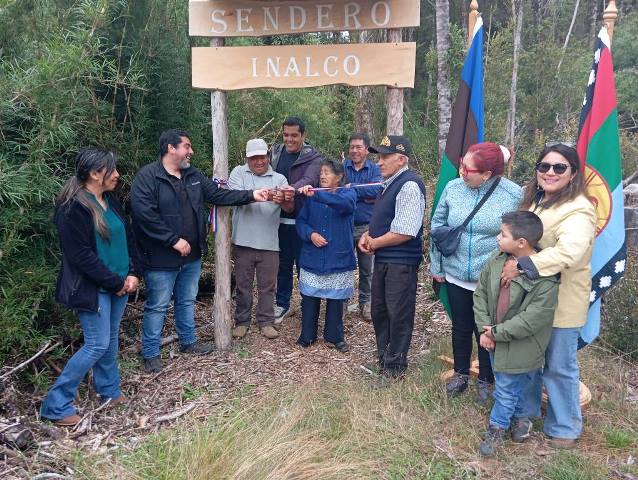 Chonchi: Comunidad Indígena de Romazal inaugura sendero de cuatro kilómetros de extensión
